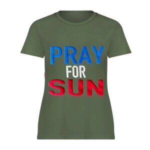 Pray for Sun Puff Print
